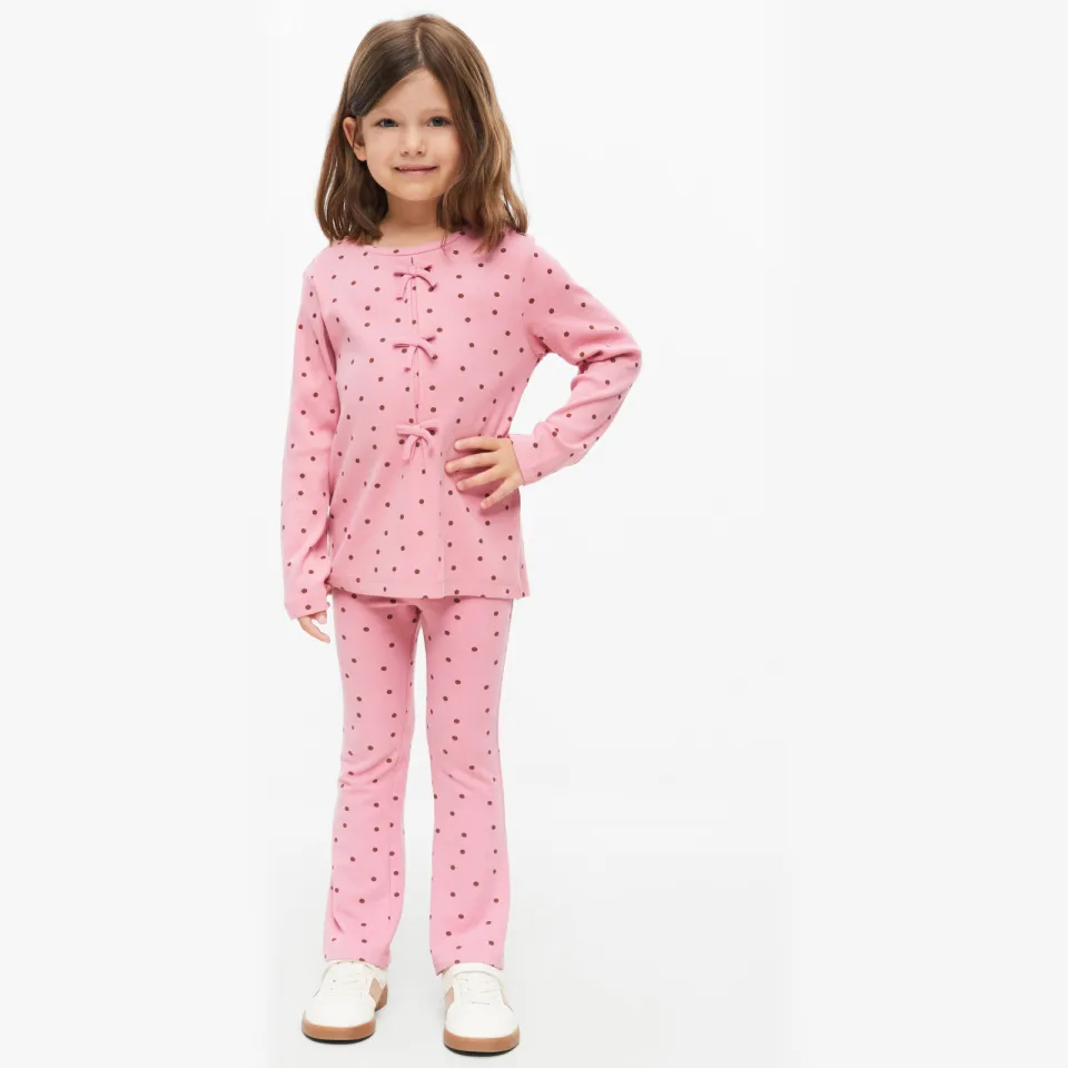 s.Oliver longsleeve met stippen roze Roze/bruin
