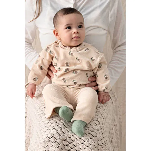 Feetje corduroy flared broek Lucky Bloombird ecru, foto 5