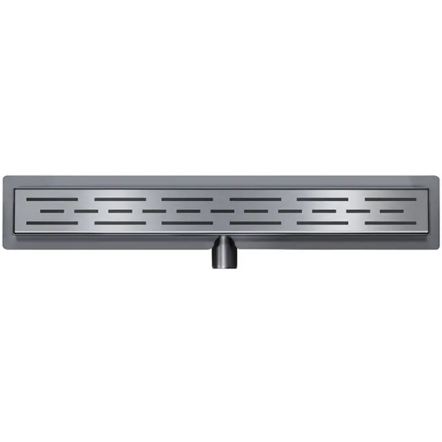 Wiesbaden Douchegoot Wiesbaden Met Flens 80x7cm 6.7cm Diep Gunmetal