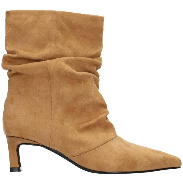 POSH by Poelman Laureen suèdelook laarzen met hak - camel