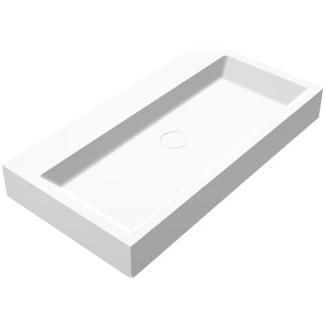 Best Design Opera-80 Just-Solid wastafel mat wit