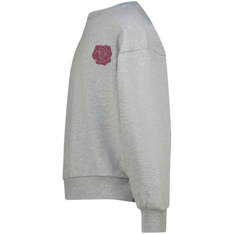 Raizzed boxy sweater met backprint - grijs, foto 4