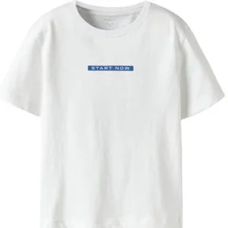 NAME IT MINI T-shirt met backprint wit