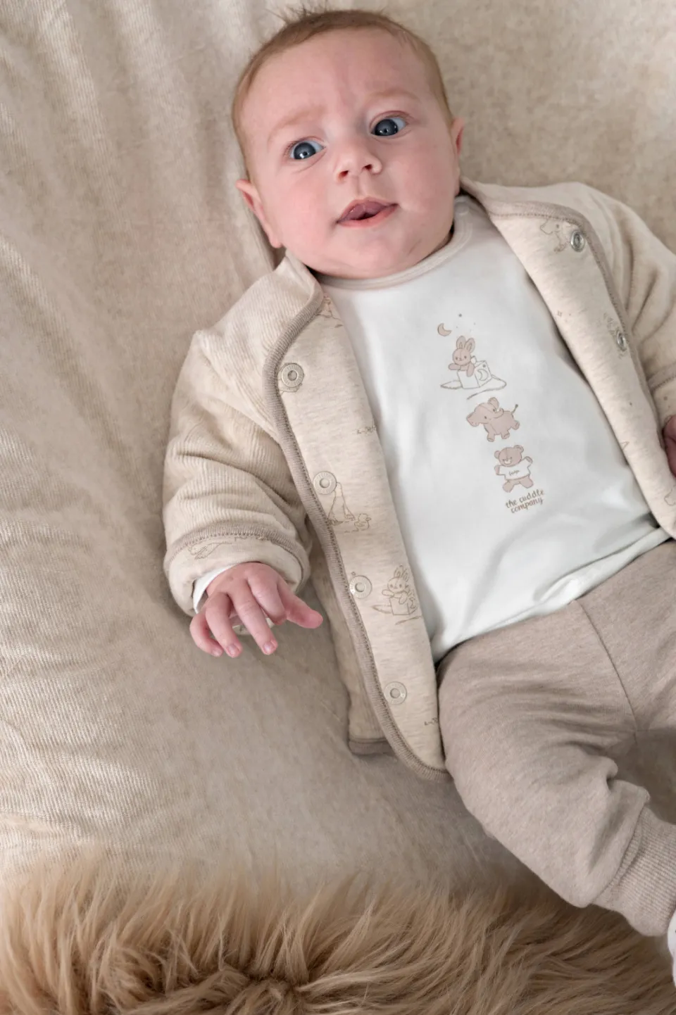 Feetje The Cuddle Company babybroek beige