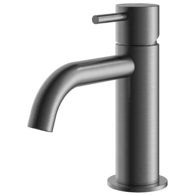 Hotbath Wastafelmengkraan Hotbath Archie Zonder Waste Geborsteld Gunmetal PVD