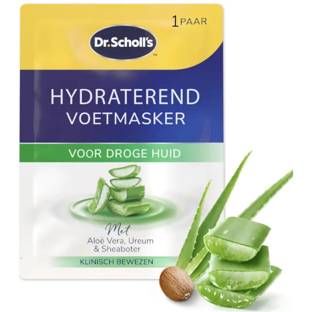 Scholl Dr. Scholl's Hydraterend & Verzachtend Voetmasker Aloe Vera 1 paar