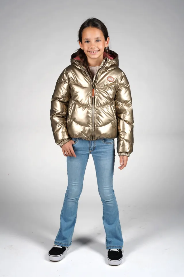 Moodstreet gewatteerde jas goud Goud metallic