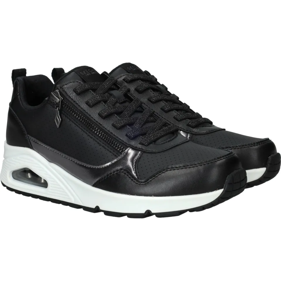 Skechers Uno Metallic Sliders sneakers zwart, foto 4
