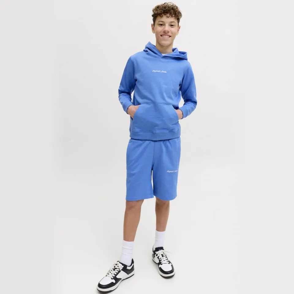Jack & Jones Junior sweatshort hardblauw