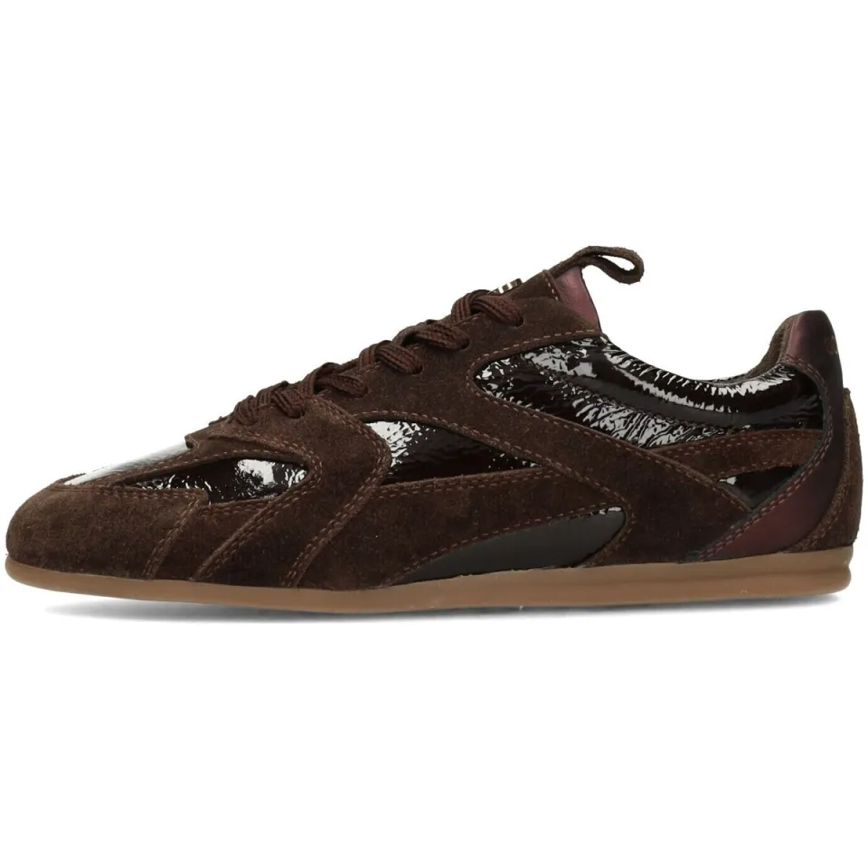 Haboob Ayla lakleren sneakers - donkerbruin, foto 2