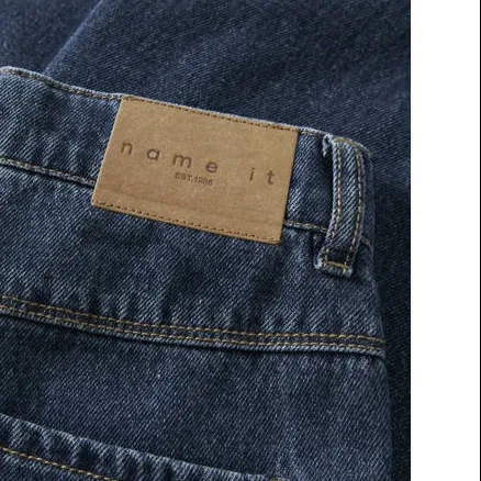 NAME IT KIDS NKFBELLA wide leg jeans dark blue denim, foto 4