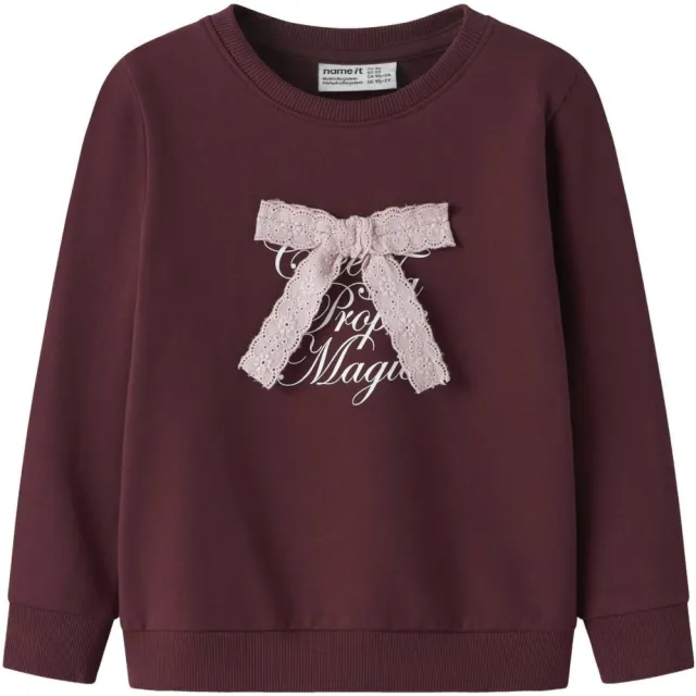 NAME IT MINI kersttrui paars