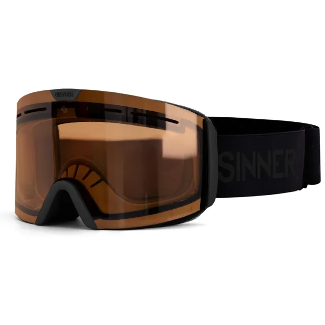 Sinner Arc S Skibril - Matzwart - Trans+®-lens