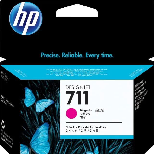 Hp Nr.711 CZ135A Inktcartridge Magenta 3