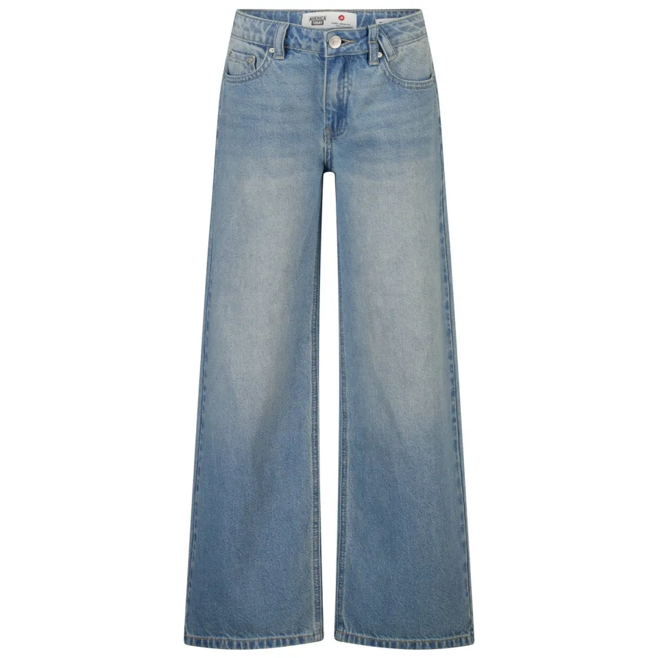 America Today Miami Jr wide leg jeans - light blue denim, foto 2
