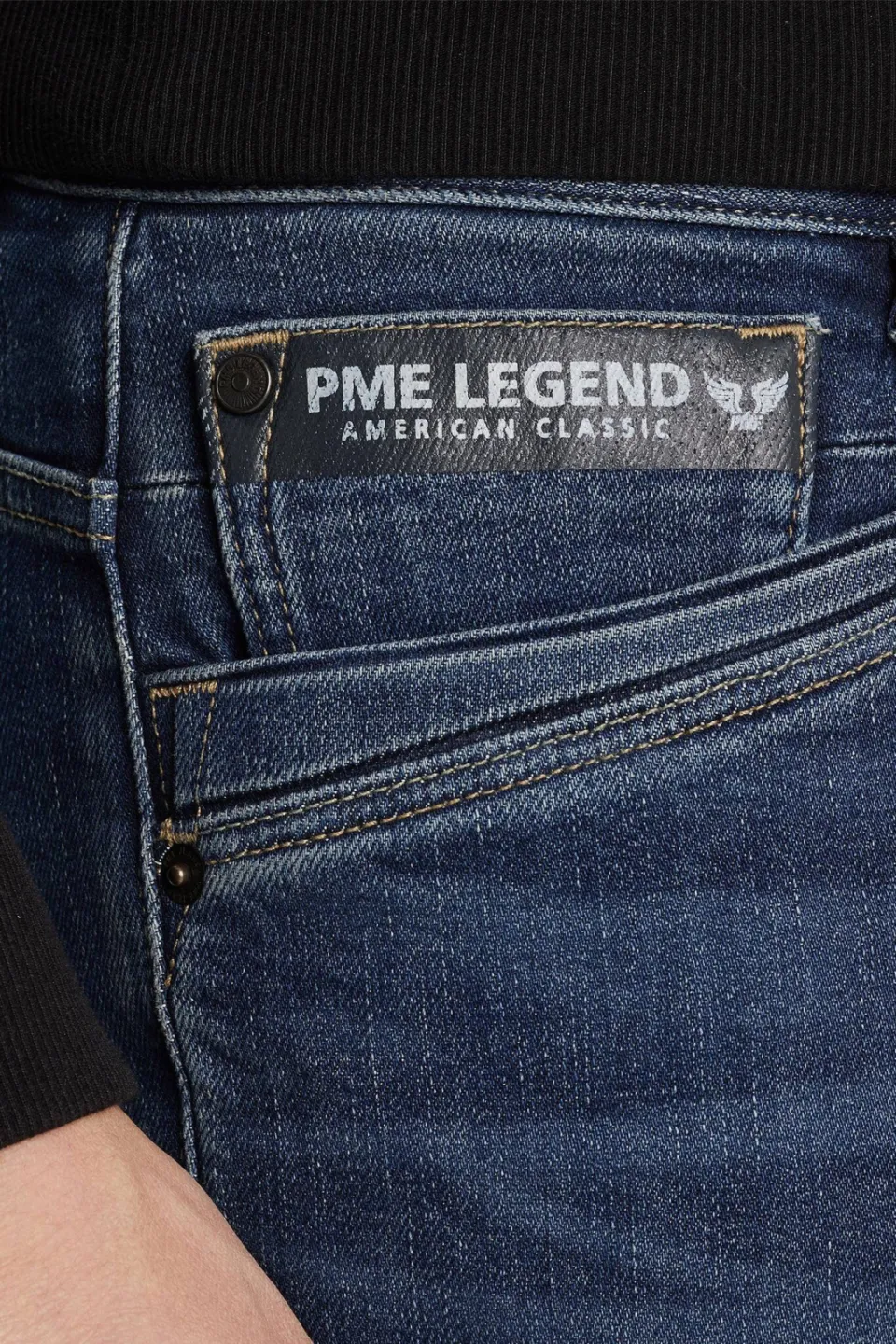 PME Legend SKYRAK regular fit jeans donkerblauw kasjmier indigo blue, foto 3