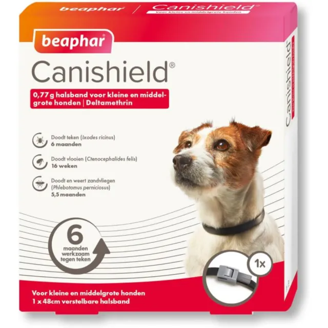 Beaphar Canishield vlooien- en tekenhalsband hond