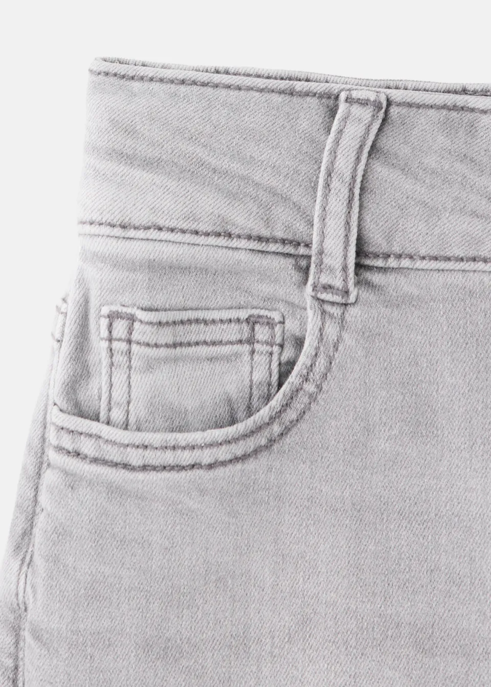 Mango Kids regular waist flared jeans met split - grijs, foto 4