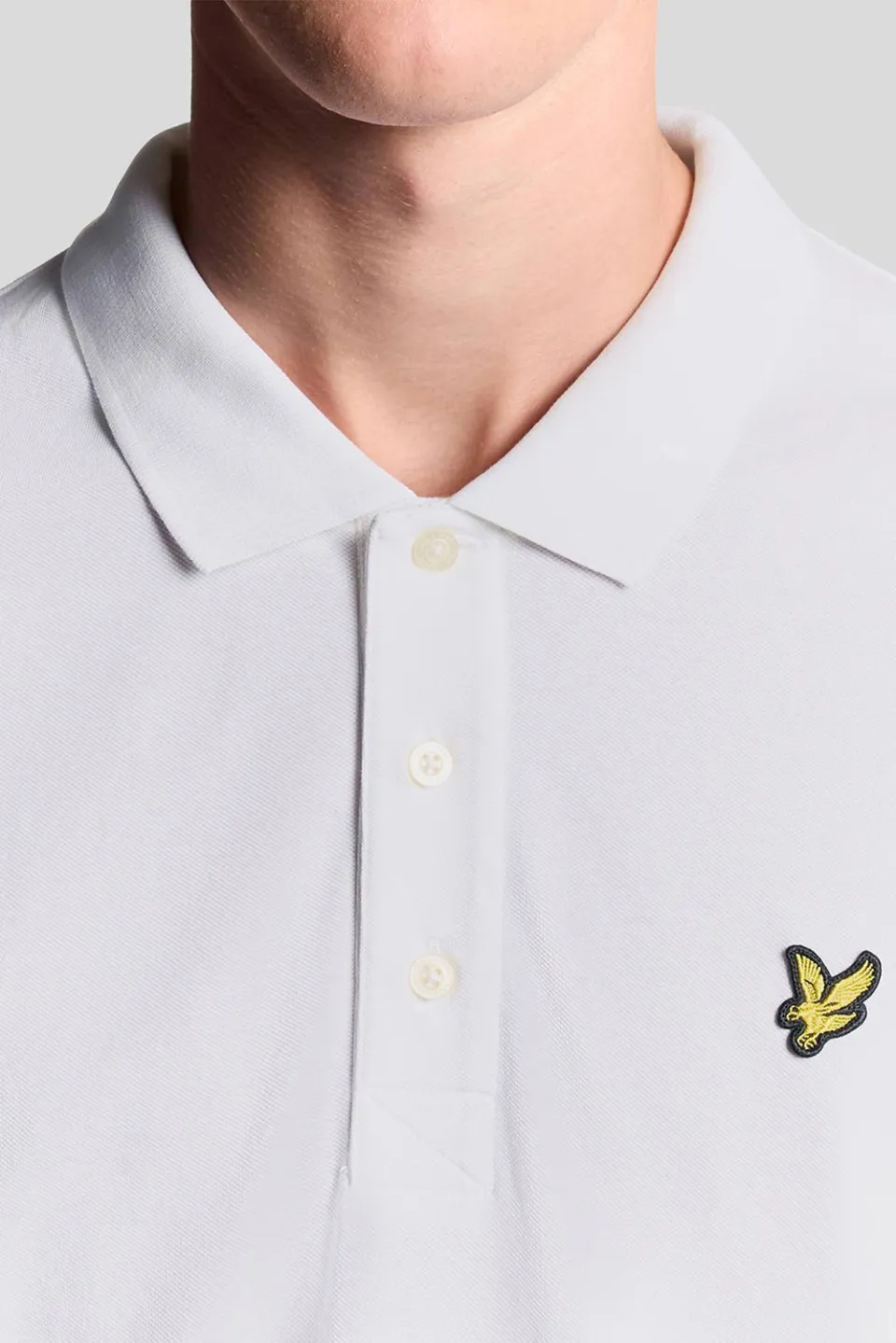Lyle & Scott regular polo wit, foto 4