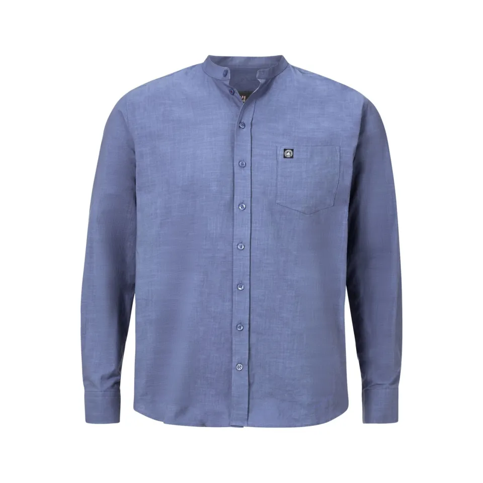 Jan Vanderstorm casual overhemd blauw, foto 2