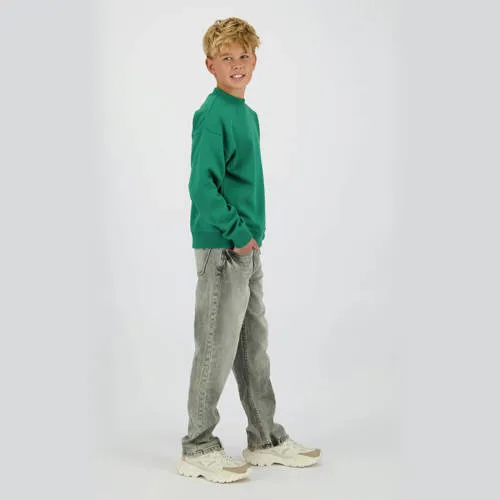 Raizzed sweater met backprint groen, foto 3