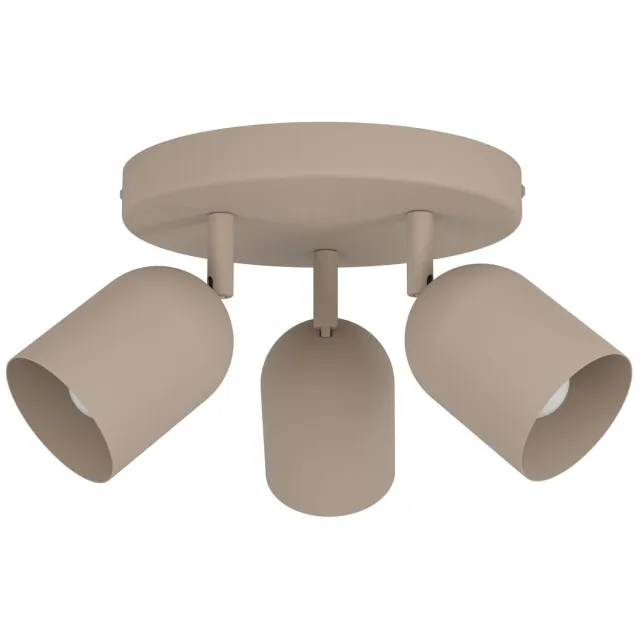 EGLO Tilston Spot - E14 - Ø 25 cm - Zandkleur/Beige/Crème - Kantelbaar Taupe