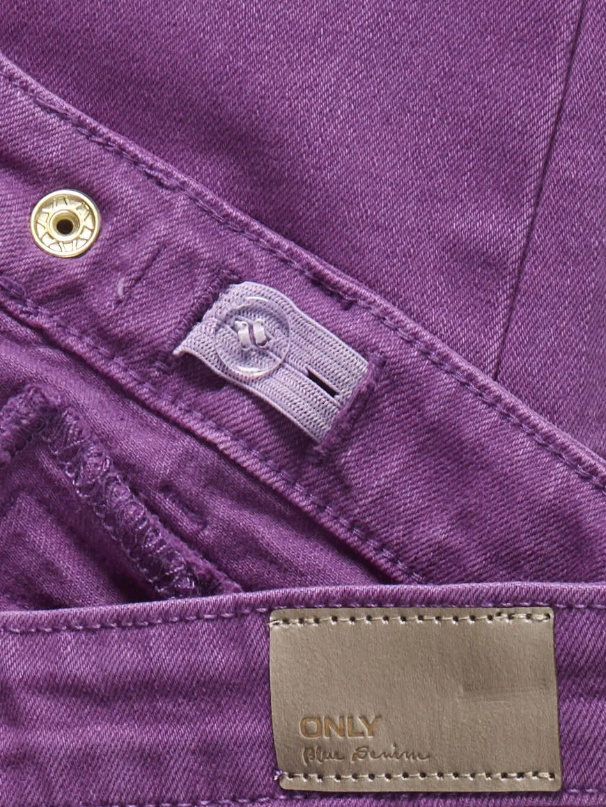 Only KOGEMILY flared broek paars, foto 3