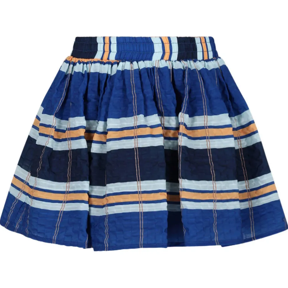 Nono Ninu A-lijn rok blauw gestreept, foto 2