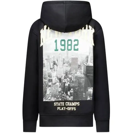 Cars hoodie met backprint - zwart Sweater Backprint, foto 3