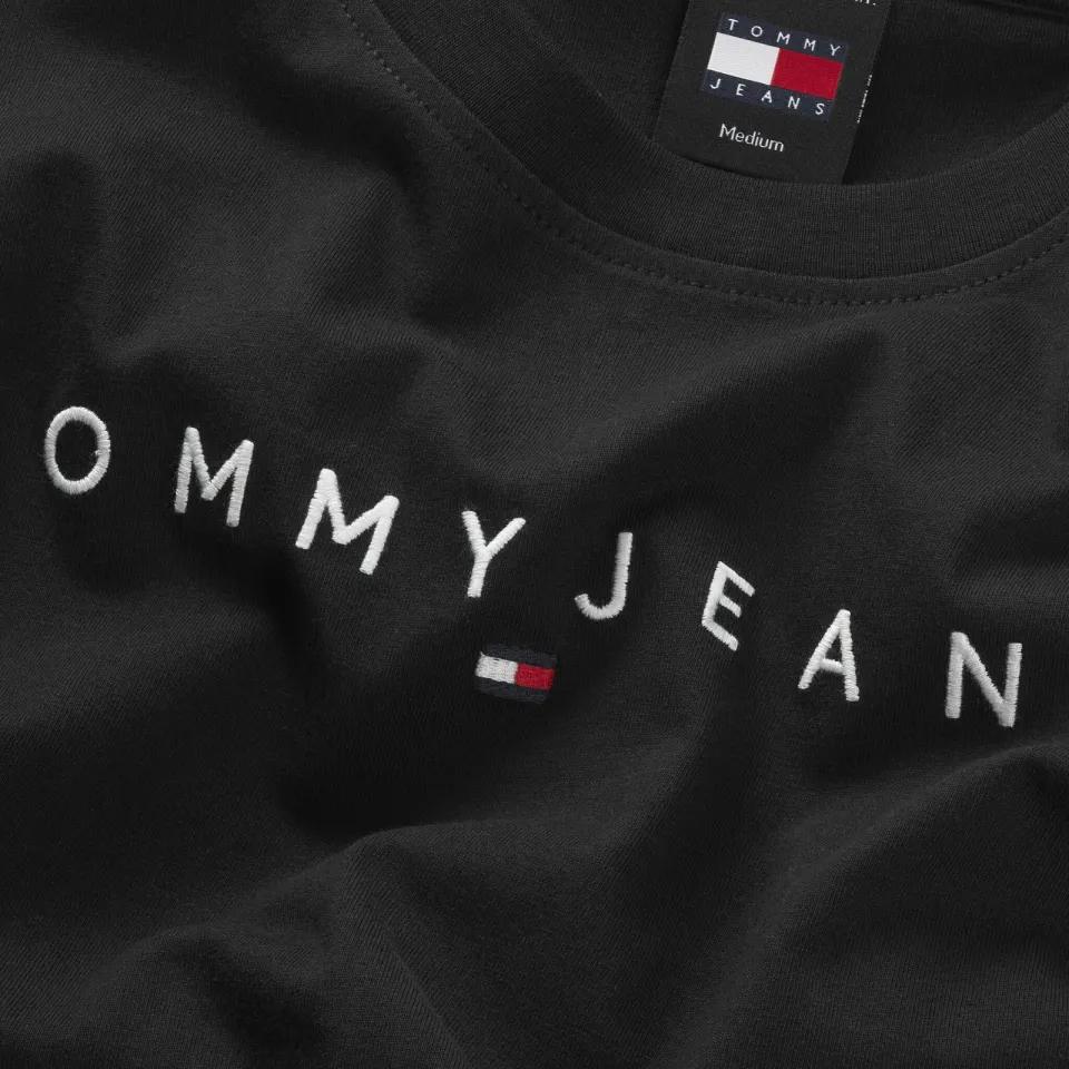Tommy Jeans regular T-shirt zwart, foto 6