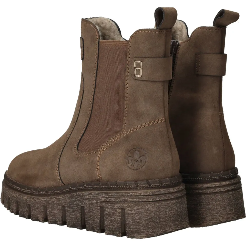 Rieker Z896025BNZ chelseaboot bruin, foto 4