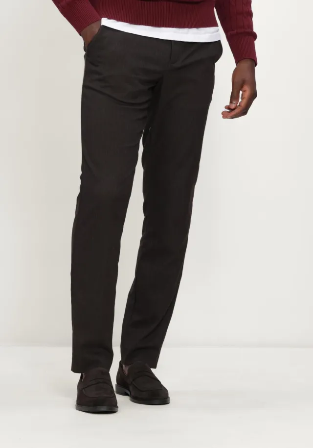 Alberto Lou chino broek bruin