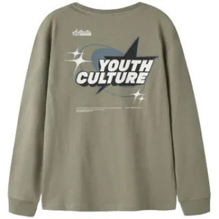 NAME IT t-shirt met backprint groen, foto 2