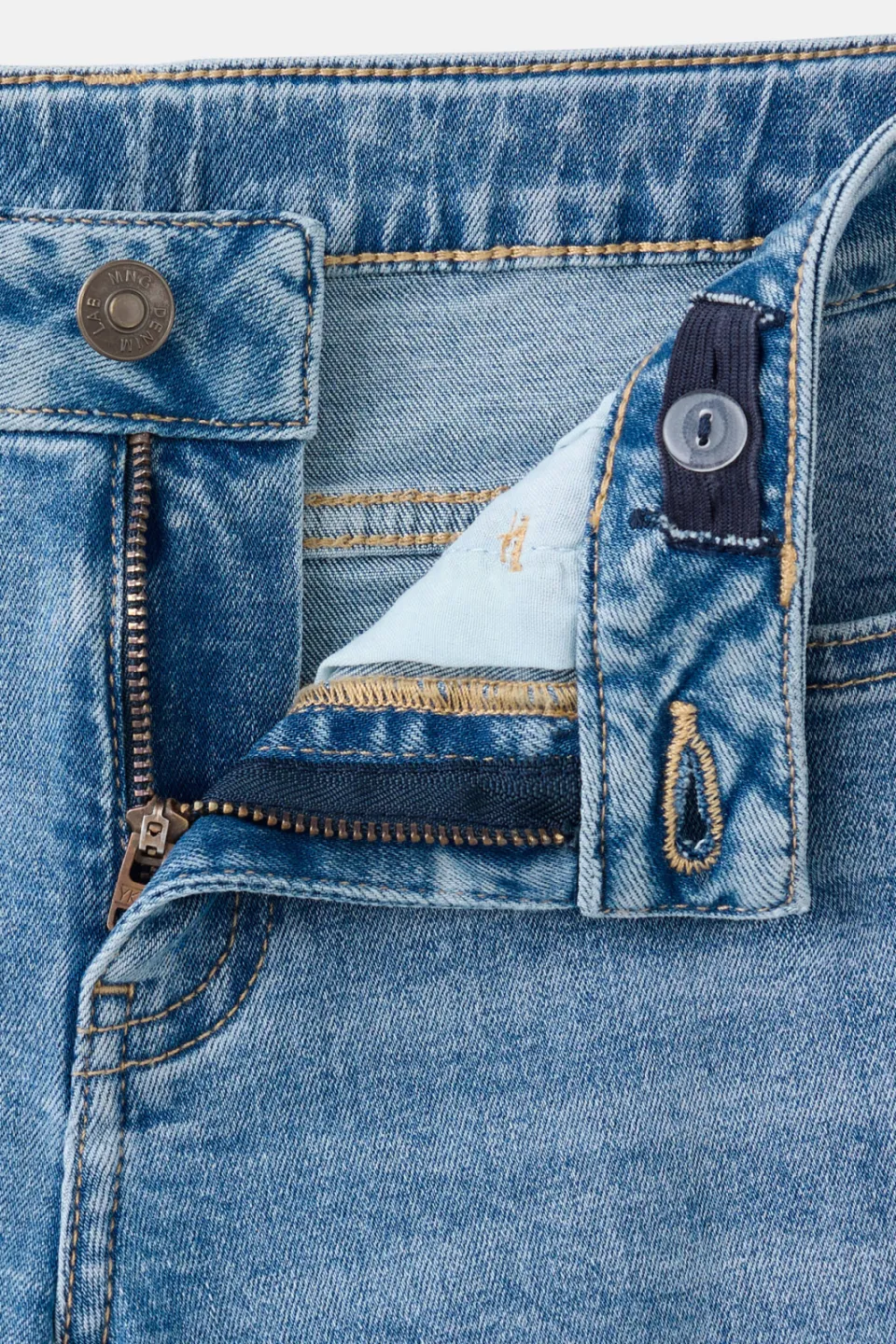 Mango Kids slim fit jeans - middenblauw, foto 4