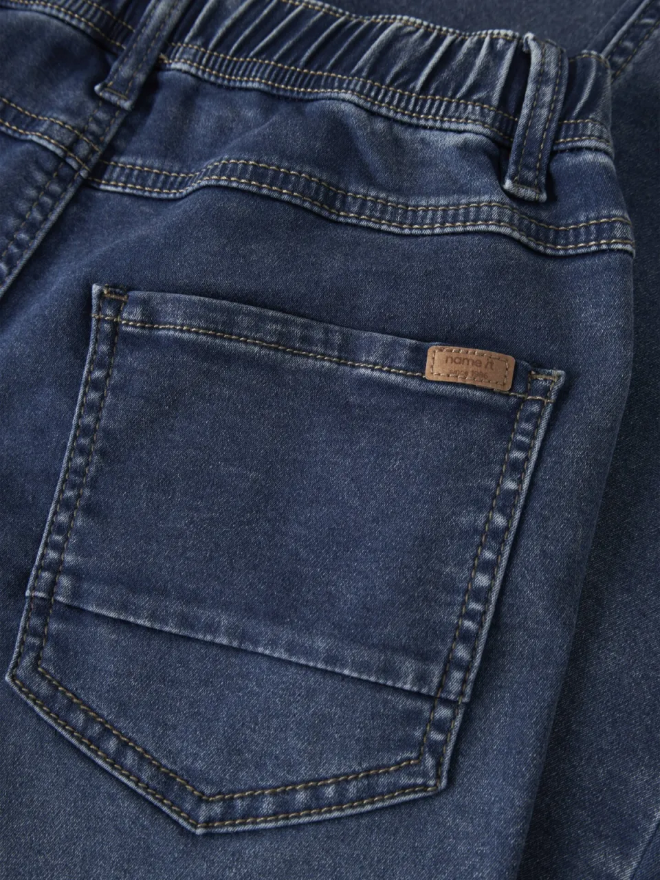 NAME IT KIDS slim fit jeans NKMRYAN JOGGER dark blue denim, foto 6