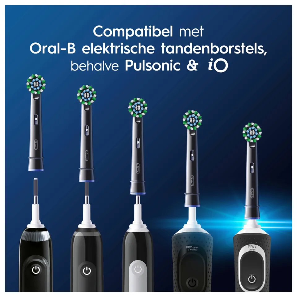 Oral-B Pro Cross Action opzetborstels - zwart - 10 stuks, foto 3
