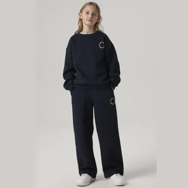 NAME IT KIDS joggingbroek met print zwart