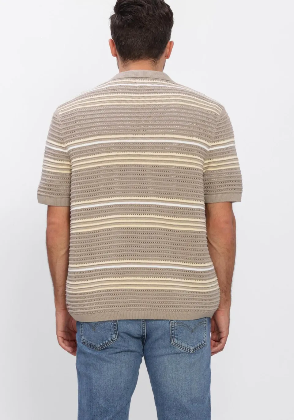 Levi's Heren Polo's & T-shirts Laguna Sweater Polo - Beige, foto 3