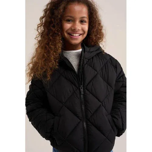 WE Fashion quilted gewatteerde jas zwart, foto 4
