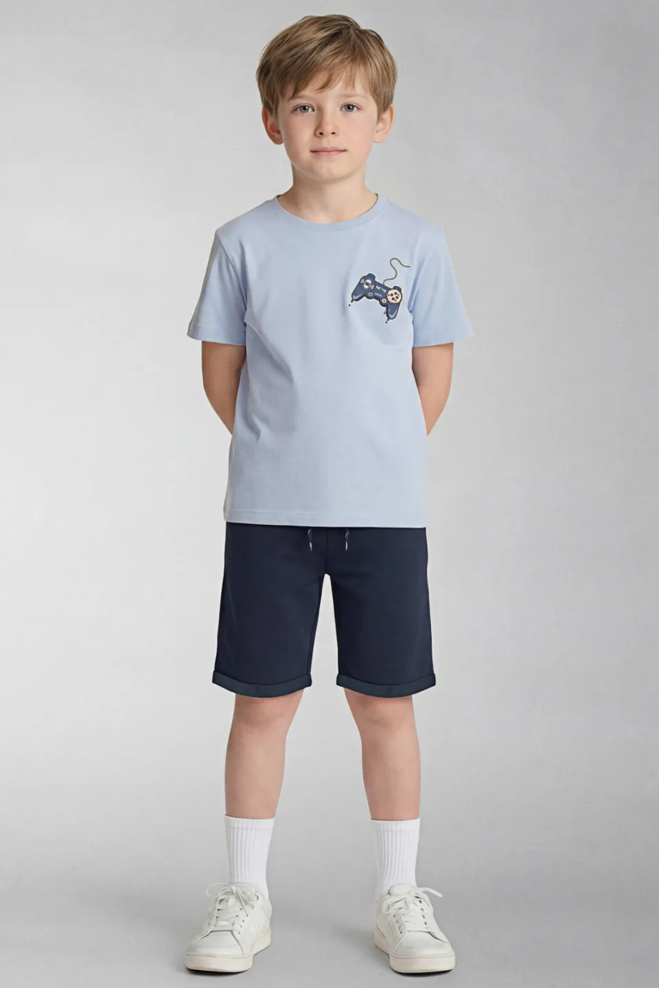 NAME IT KIDS T-shirt lichtblauw met printopdruk, foto 4