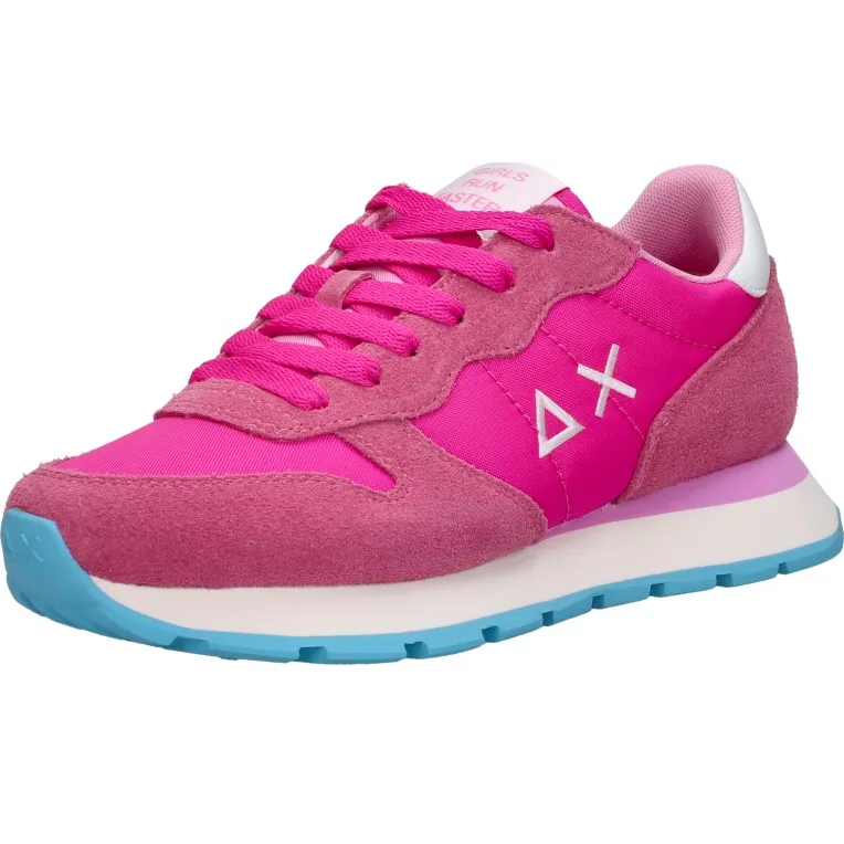 Sun68 Ally Solid Nylon lage sneakers fuchsia, foto 3
