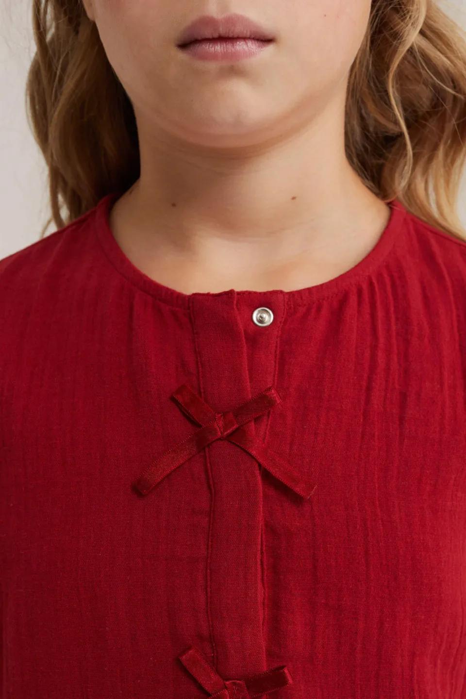 WE Fashion blouse met ruches rood, foto 6
