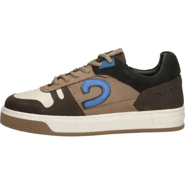 Cruyff Trophy Mid lage sneakers bruin, foto 2