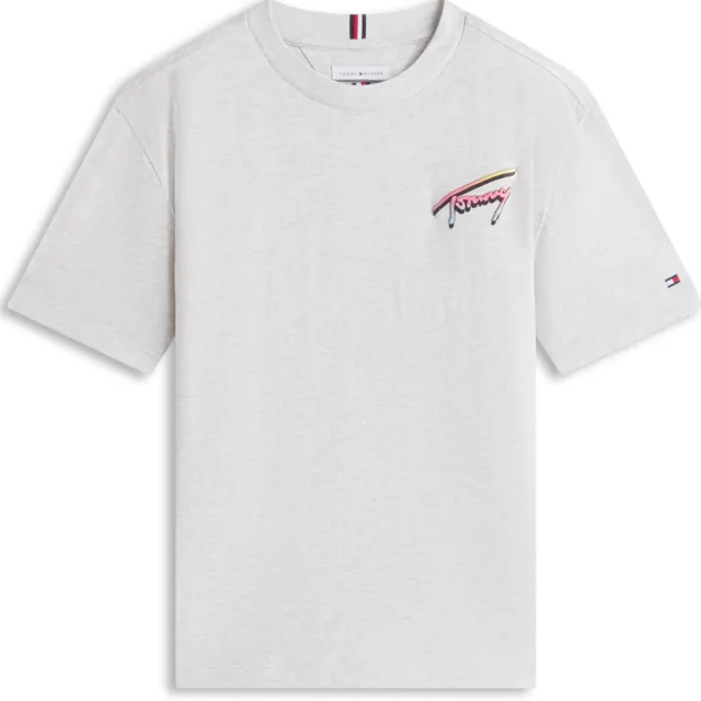 Tommy Hilfiger t-shirt lichtgrijs, foto 2