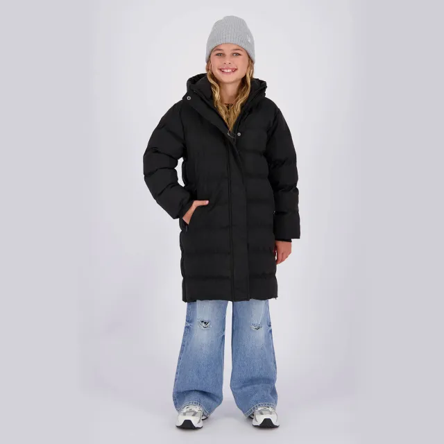 Vingino Tezia Long pufferjas zwart