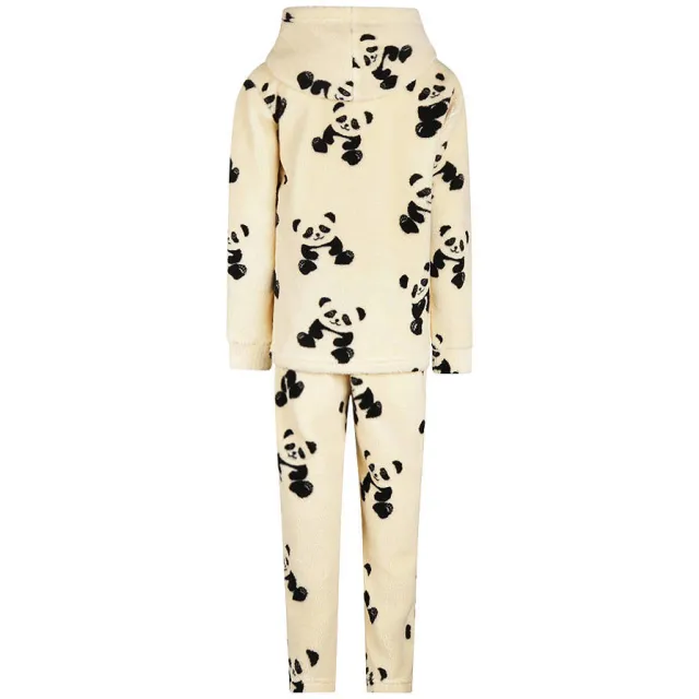 Charlie Choe pyjama ecru Ecru/zwart