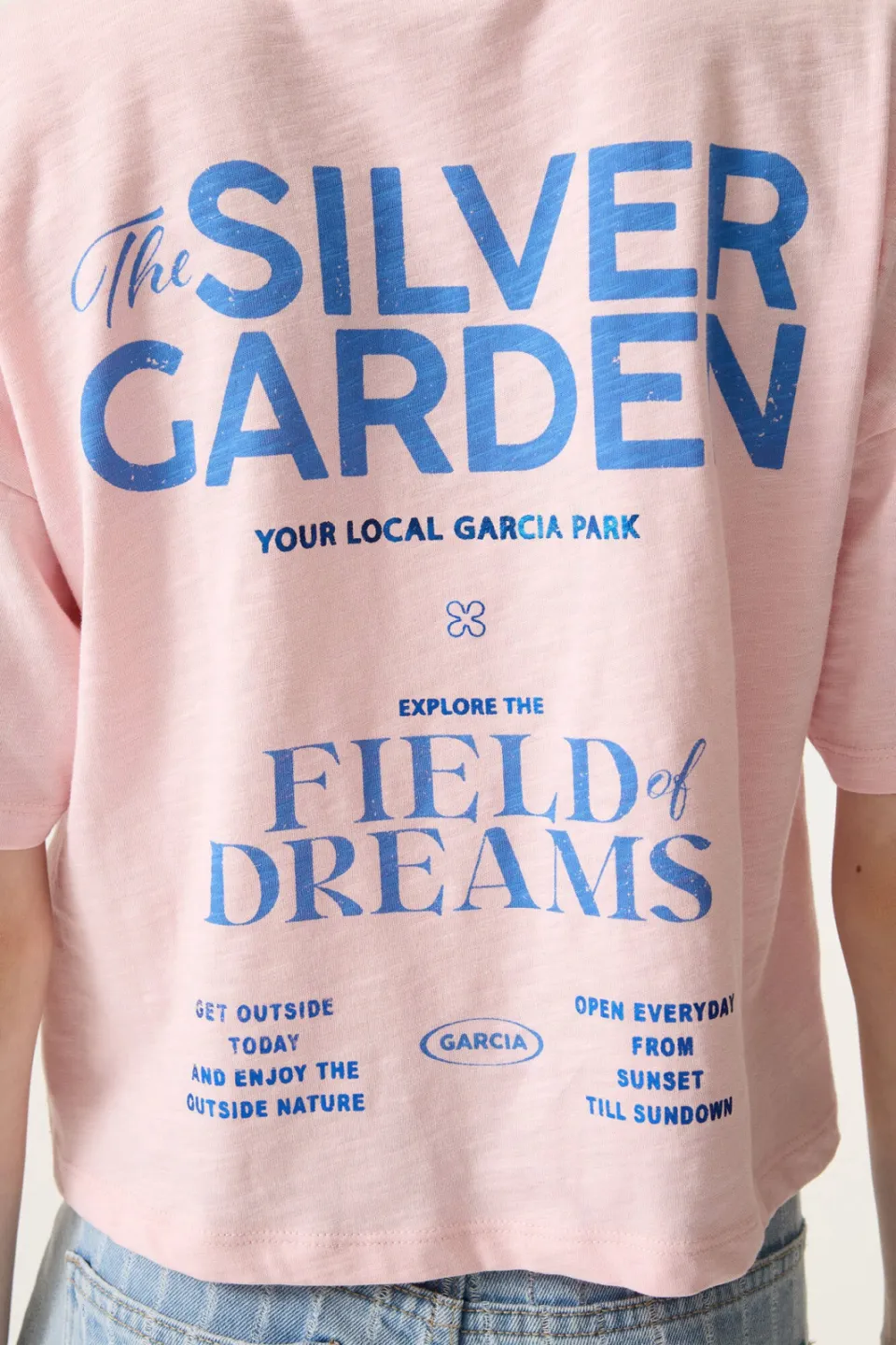 Garcia T-shirt met backprint lichtroze meisjes, foto 7
