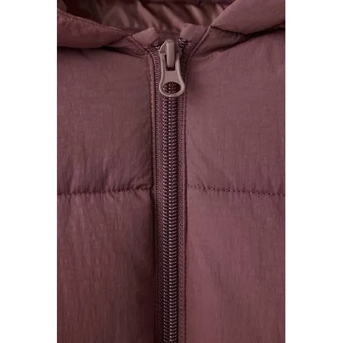 Mango Kids winterjas donkerrood, foto 4