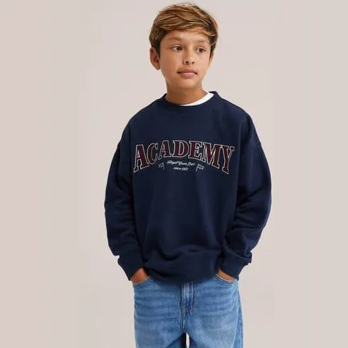 WE Fashion sweater met tekst - donkerblauw, foto 2