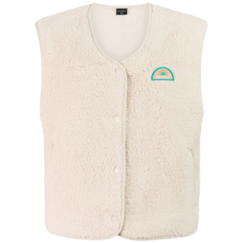 Protest teddy gilet - ecru, foto 2